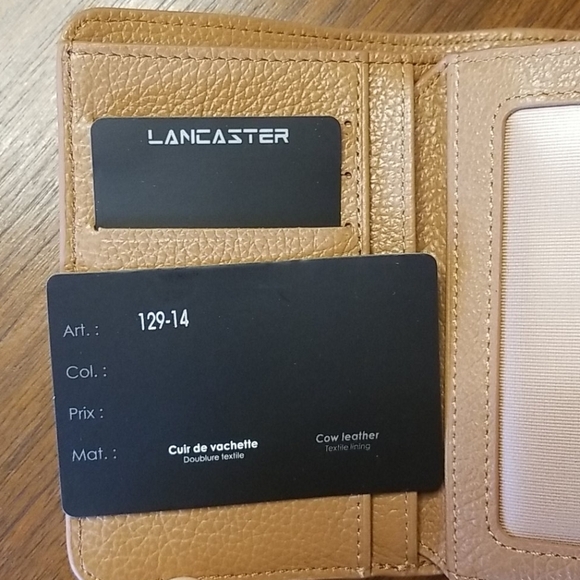 💕LANCASTER PARIS💕 Alena Leather Foldover Wallet - Picture 13 of 15